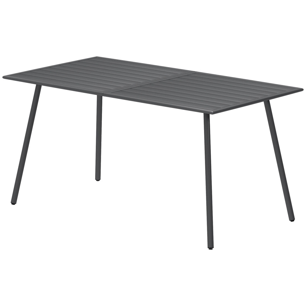 Tavolo da pranzo per giardino ¨C zephmum ¨C 150x80x74 cm, grigio