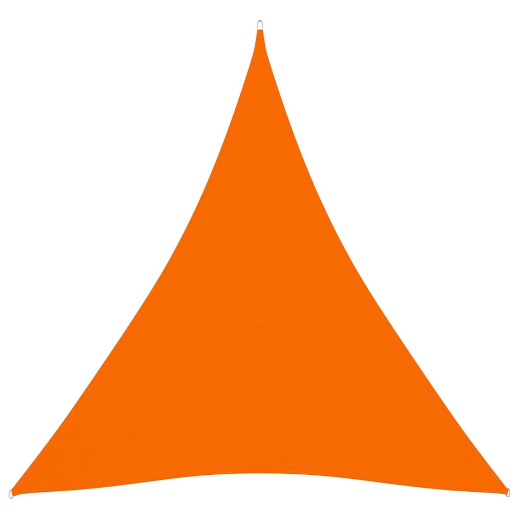 Vela ombreggiante triangolare in tessuto Oxford 3,6 x 3,6 x 3,6 m arancione 02_0009817