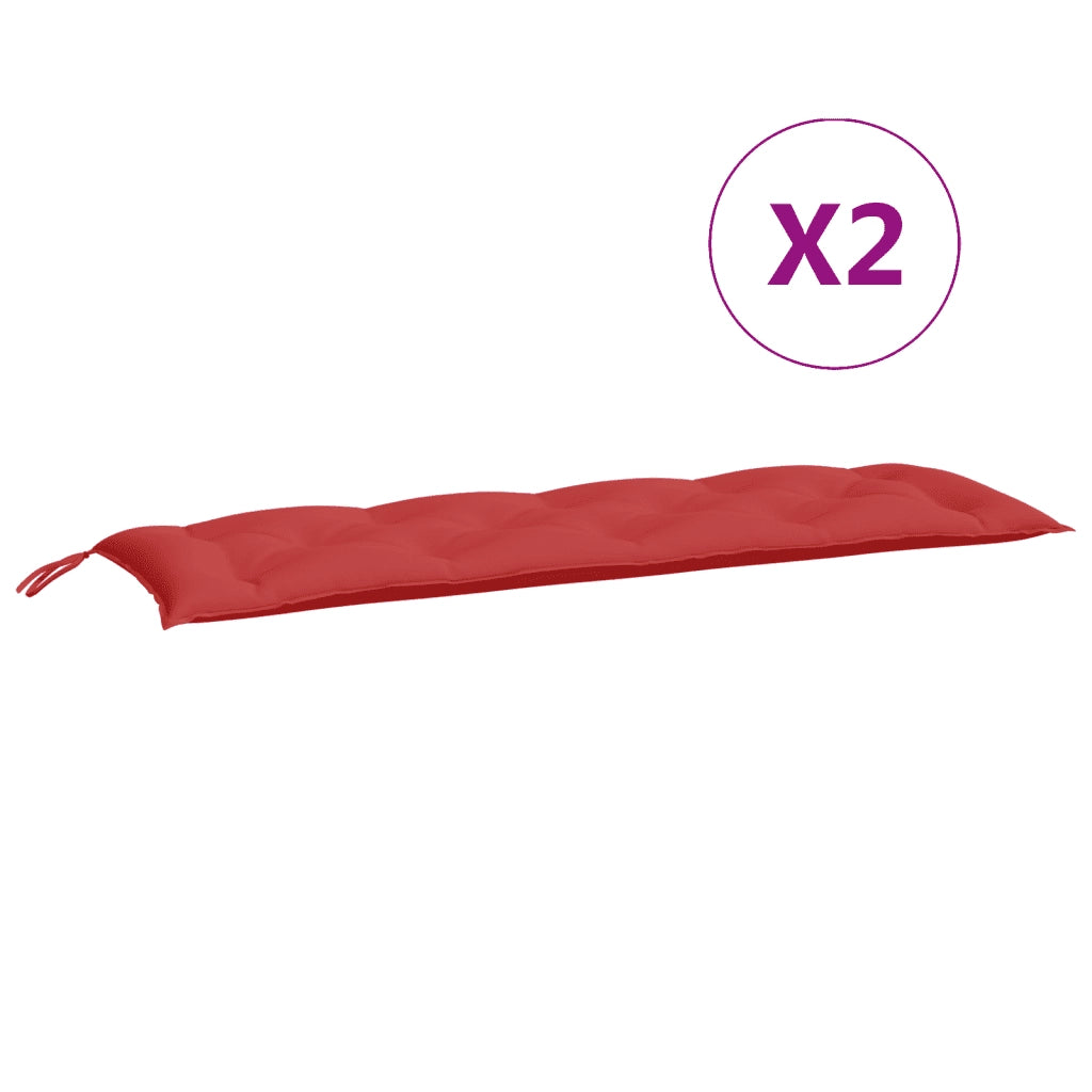 Cuscini per Panca 2 pz | Cuscini per sedie Rossi 150x50x7 cm in Tessuto Oxford