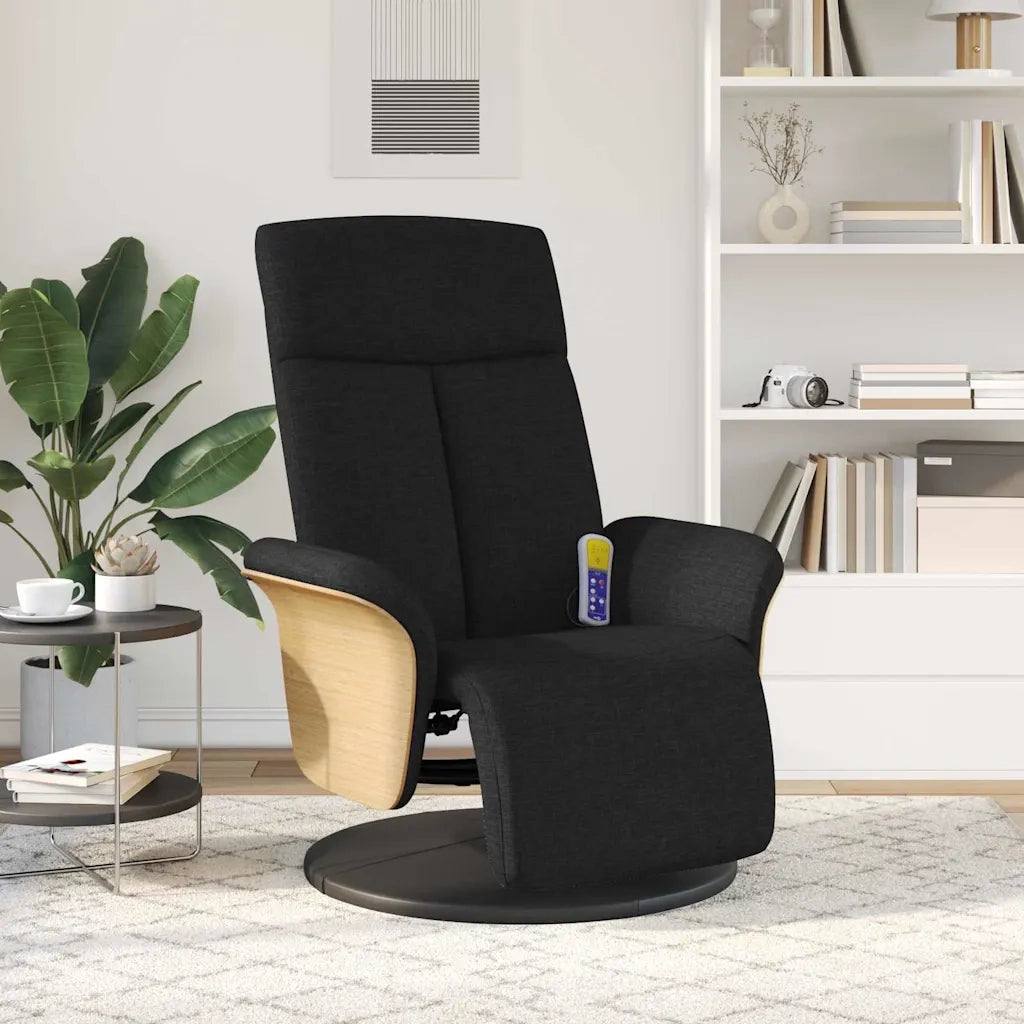 Poltrona Massaggiante Nero 79 x 87 x 104,5 cm Tessuto