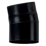 Curva 15 DN 150 smaltato verniciato 600 gradi per stufa a legna tubo nero acciaio CE Made in Italy