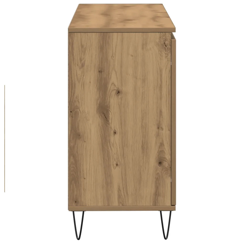 vidaXL Credenza Rovere Artigianale 101,5x35x70 cm in Legno Multistrato