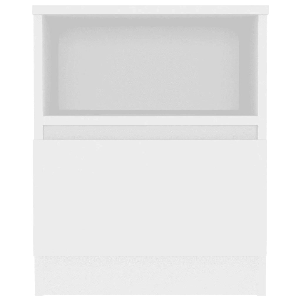 Comodino Bianco 40x40x50 cm in Legno Multistrato 806157