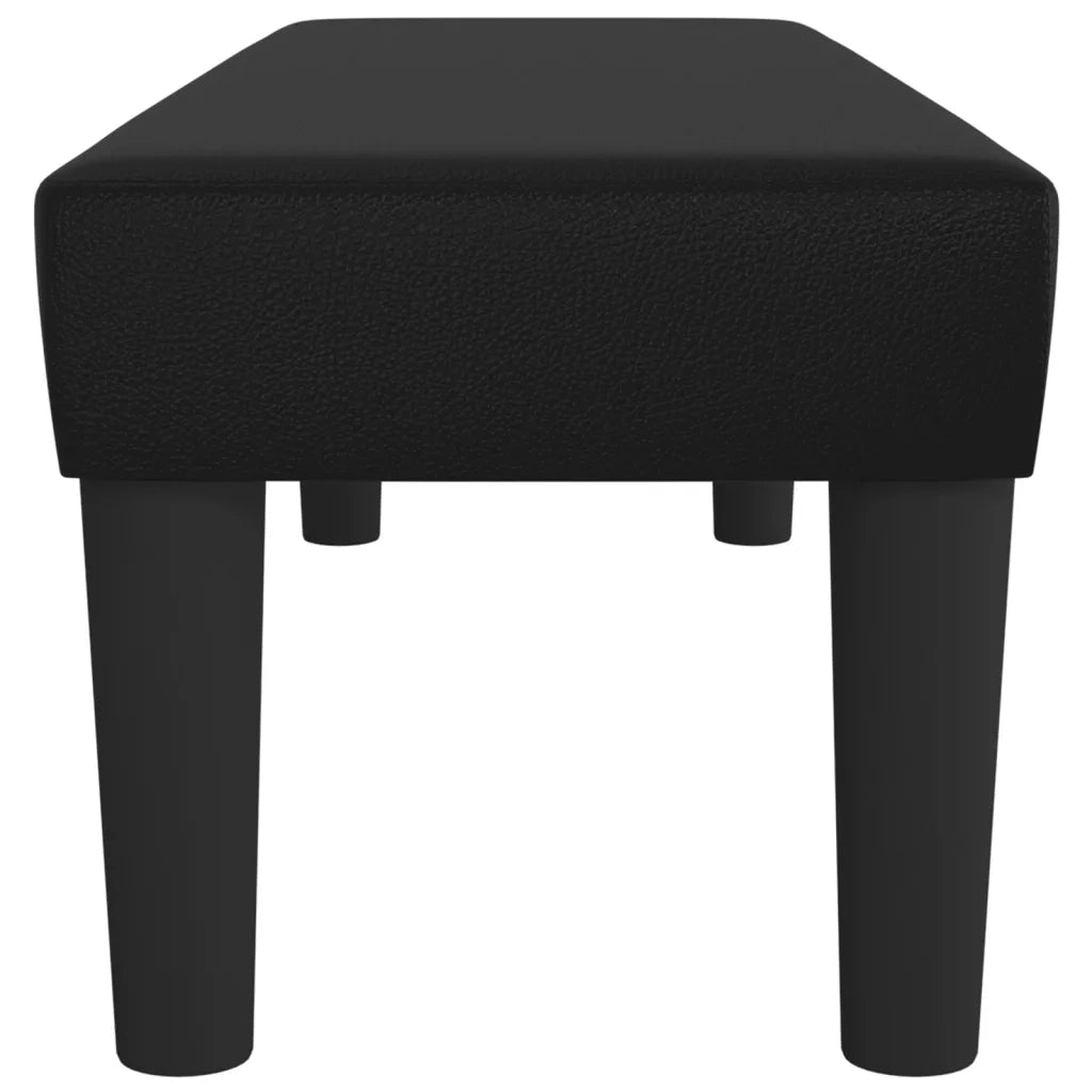 Panca Nera 100x30x30 cm in Similpelle 346660