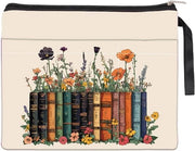 Libretto di fiori con copertina rimovibile 11,41 x 9,45 cm - Bloc notes con sacchetto in plastica - Protezione per libri per appassionati della lettura - Regalo per compleanno o laurea
