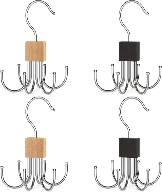 Set di viti in acciaio inossidabile con ganci e occhi - set da 4 - per tende, corde, filo di recinzione e asciugamani stesi al sole
