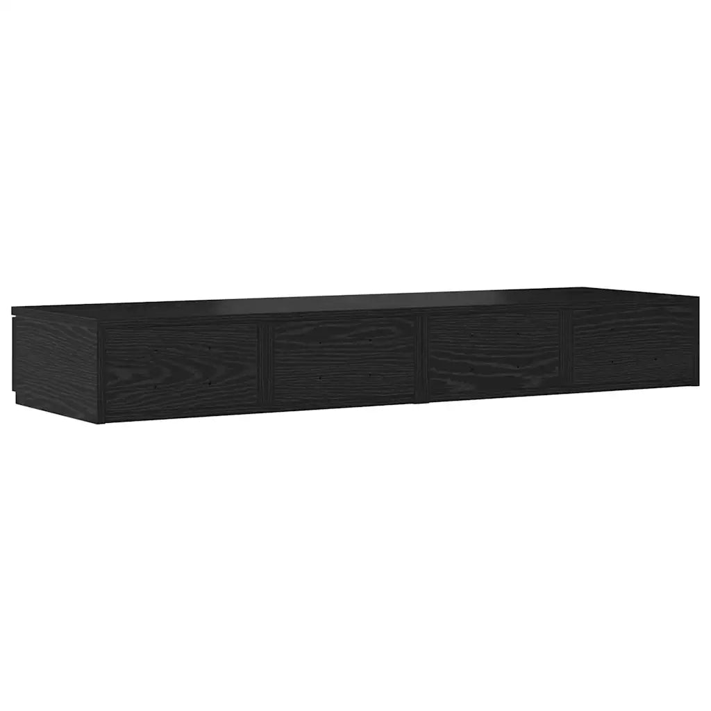 Cassetti per letto Rovere Nero 120 x 36,5 x 16,5 cm 866940