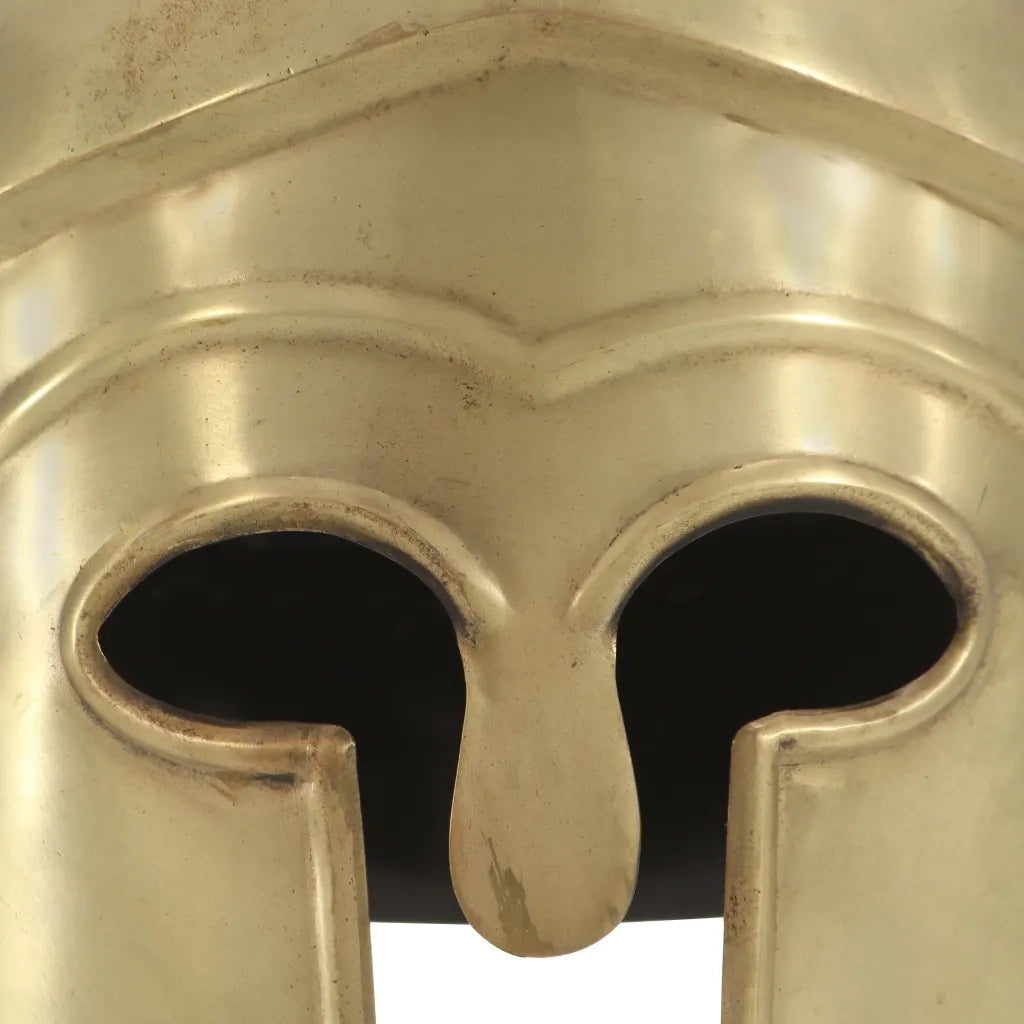 Elmo da Guerriero Greco Antico per LARP in Acciaio Ottone 286223