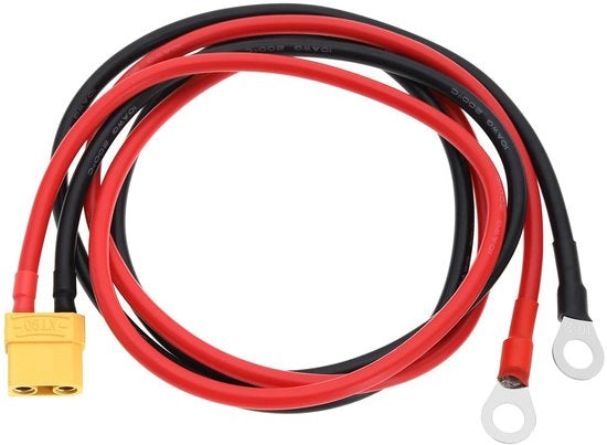 Cavo di estensione 1 metro - XT90 femminile a connettore O-Ring - filo 10 AWG - nero/rosso - connessione rapida - connessione flessibile - cavo connettore
