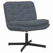 Poltrona Relax con Base-Poltroncina Girevole Grigio scuro 63 x 75 x 76 cm