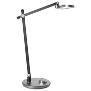 Lampada da scrivania multifunzionale a LED Grigio  ABS Tavolo Computer Lettura Illuminazione Braccio ruotabile Dimmer Stepless