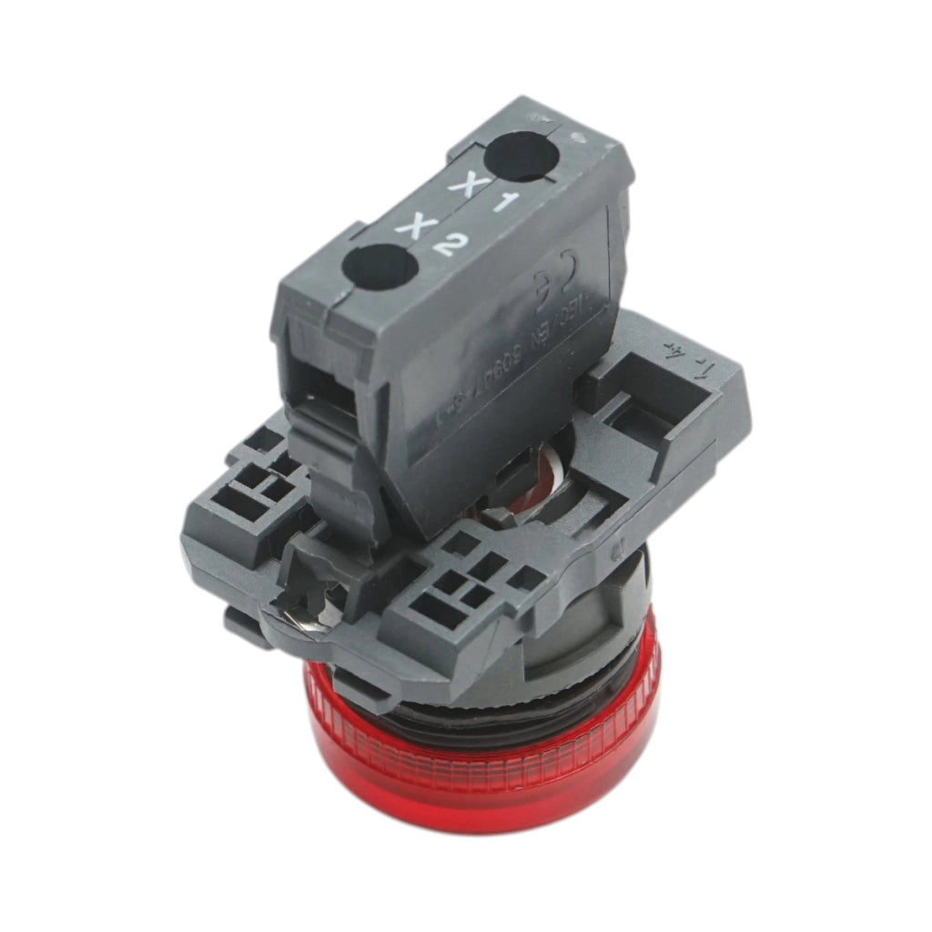 Indicatore di segnale LED rosso 1NO+1NC, 220V, 14mA, TB5 Breckner Germany