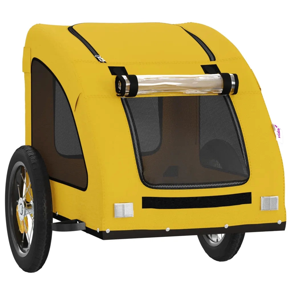 Rimorchio da Bici per Animali Giallo Oxford e Ferro CFW5465648