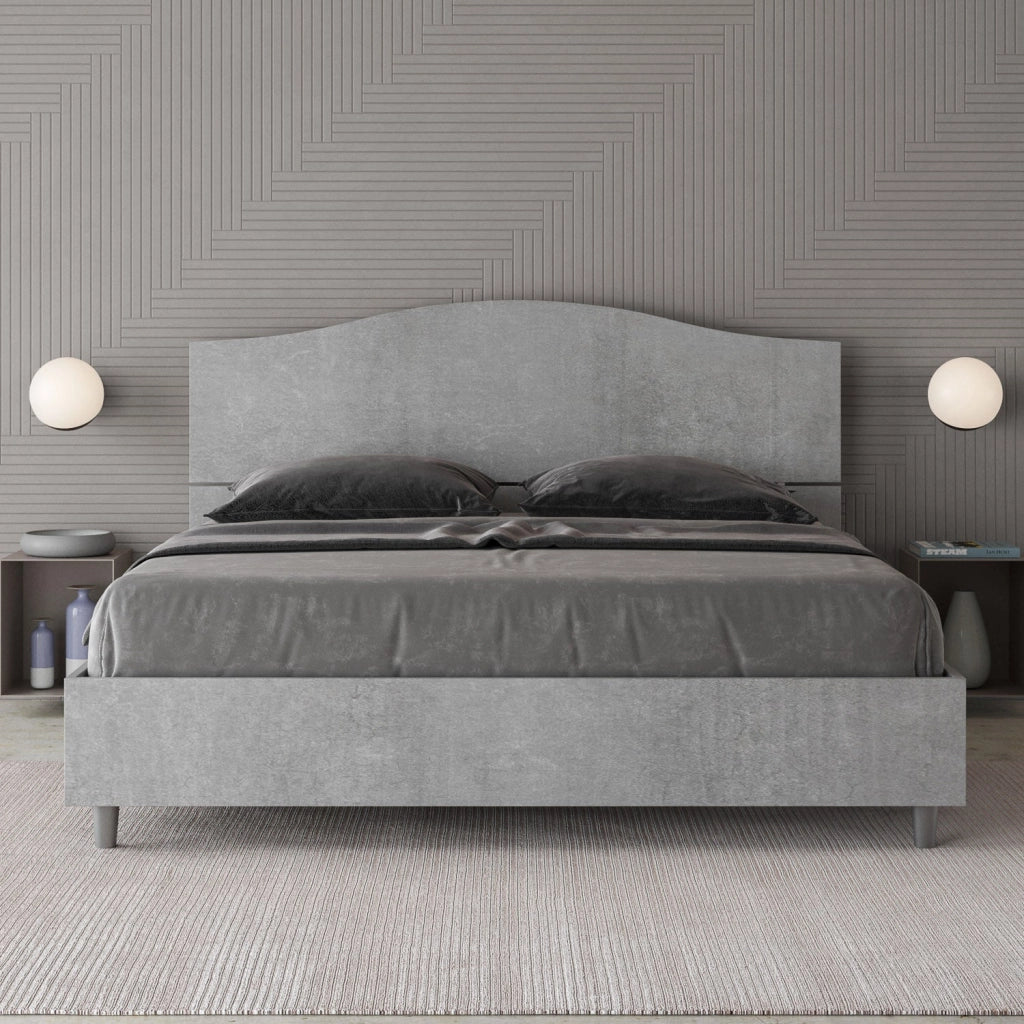 Letto matrimoniale senza rete 160x200 noce Dores