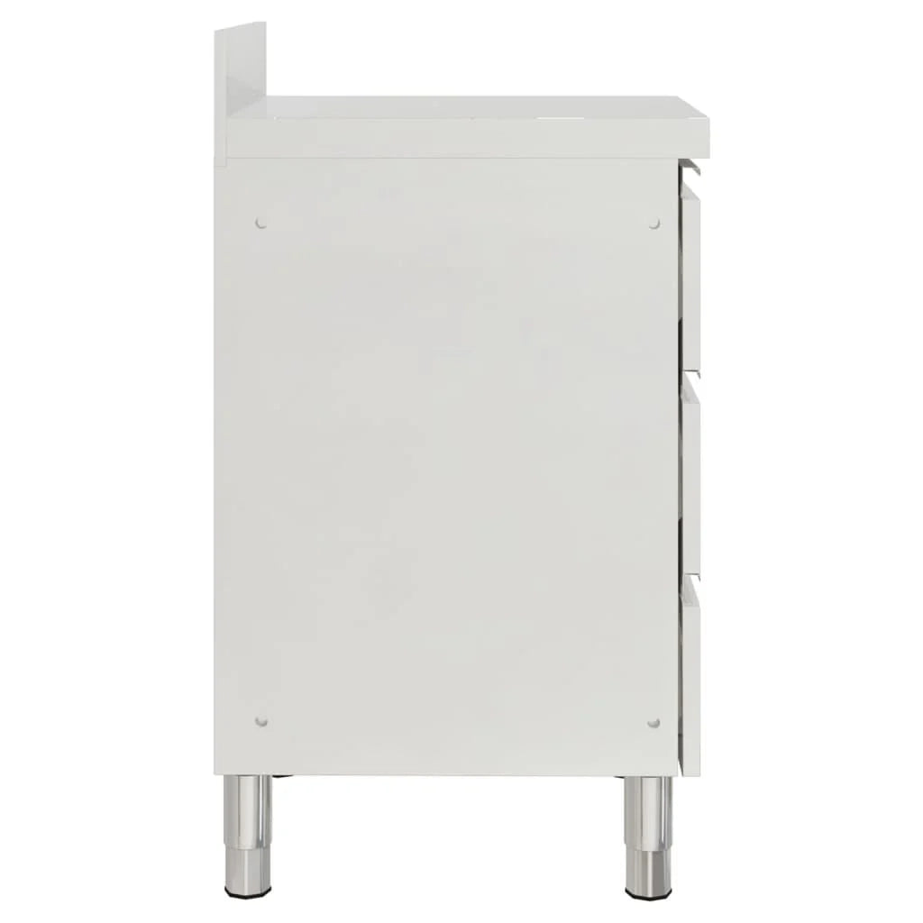Mobile da cucina professionale 96 cm con 3 cassetti acciaio inox 02_0000002