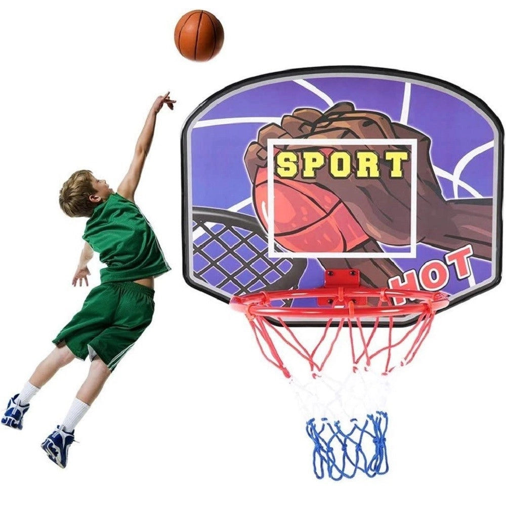Trade Shop - Tabellone Portatile Canestro Per Basket Regolabile In Altezza Giocattolo Bambini -