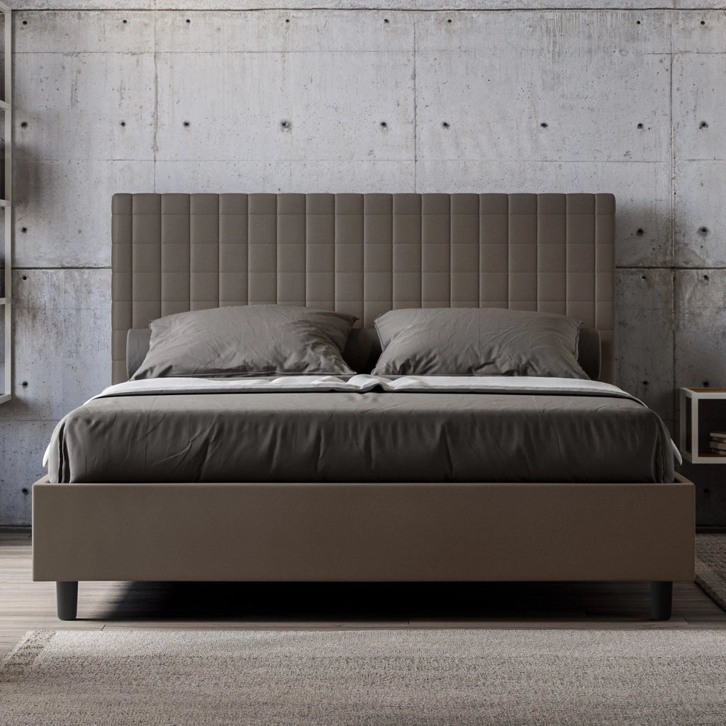 Letto Matrimoniale Extra Large 200x200 cm Senza Rete Sunny Cappuccino