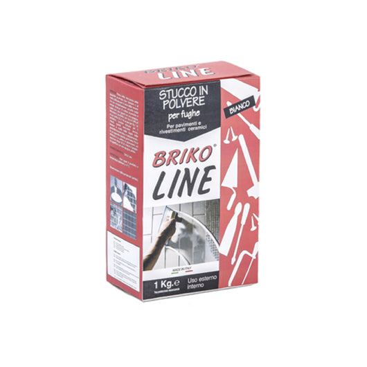 Stucco per fughe maioliche bianco BRIKO LINE indurisce rapidamente 1 kg