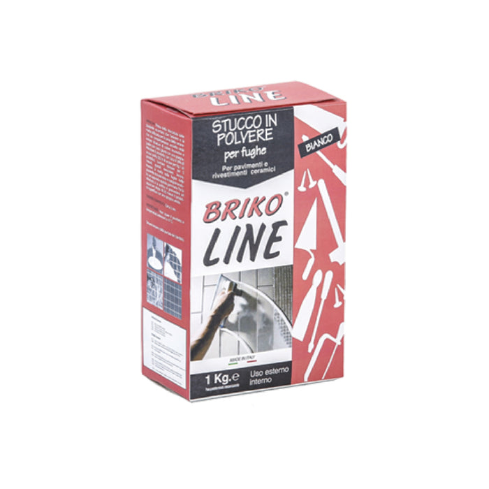 Stucco per fughe maioliche bianco BRIKO LINE indurisce rapidamente 1 kg