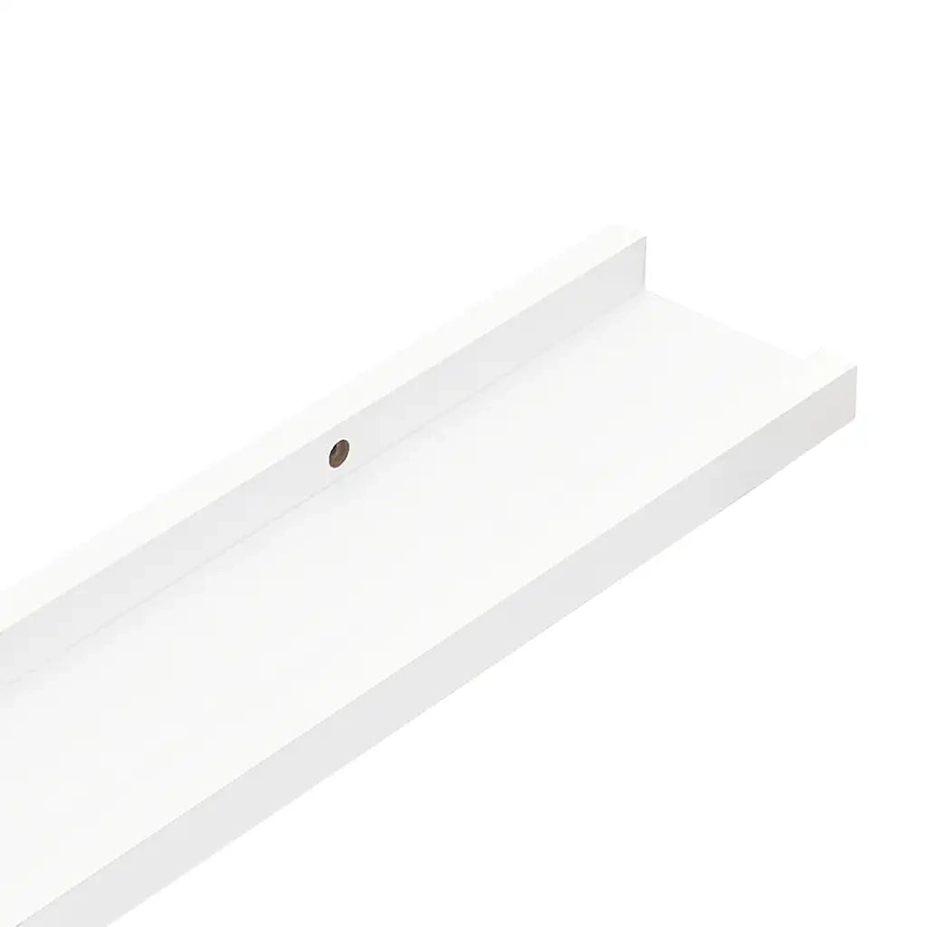 Mensole con Sporgenza 2 pz Bianche 80x9x3 cm MDF 323930
