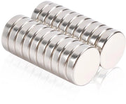 Magneti Neodymium 12x3mm, 20 Stuks, Magneti Ronde, Sterk, Autoadesivi, per Tavolo Magnetico, Frigorifero, Tabellone Bianco, Ufficio, Cucina, Modello Magneetto