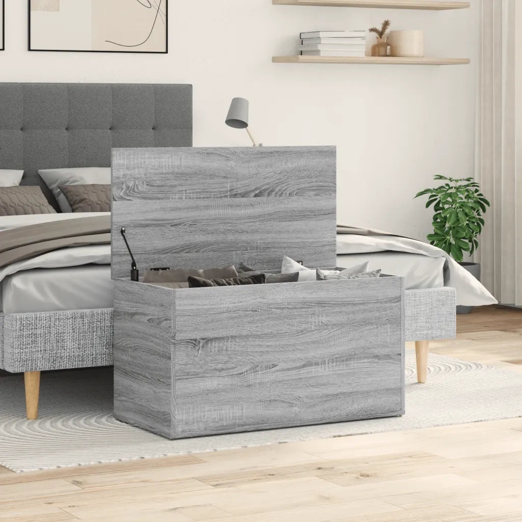 Cassapanca Grigio Sonoma 84x42x46 cm in Legno Ingegnerizzato 815193