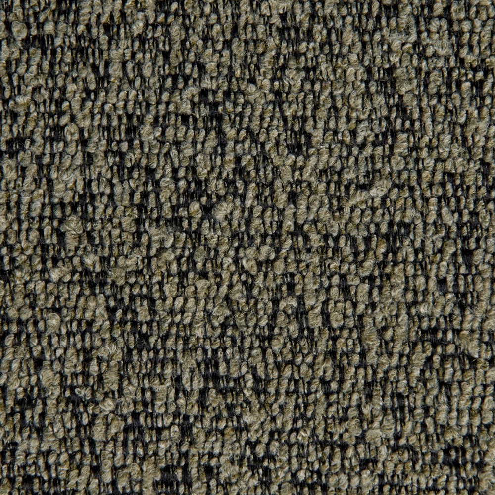 Sedia da pranzo girevole con schienale curvo tessuto boucle verde stile scandinavo