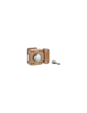 Chiavistello RAFALE con pomolo e cilindro 45 mm, epossidico bronzo, 3 chiavi – THIRARD