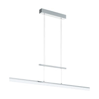 Lampadario A Sospensione Minimal Tarandell Alluminio Cromo 2 Led 12,5W 3300Lm