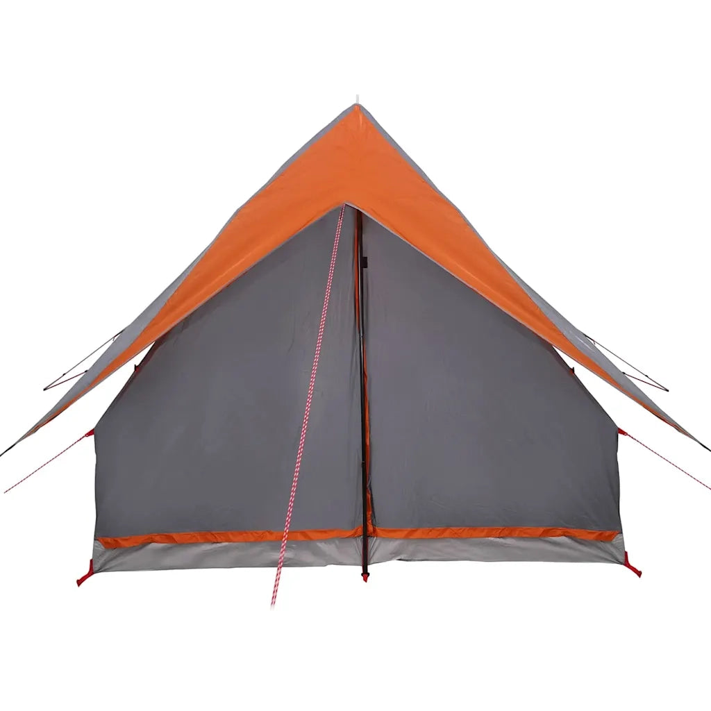 Tenda Familiare con tetto Grigio e arancione 220 x 220 x 184 cm