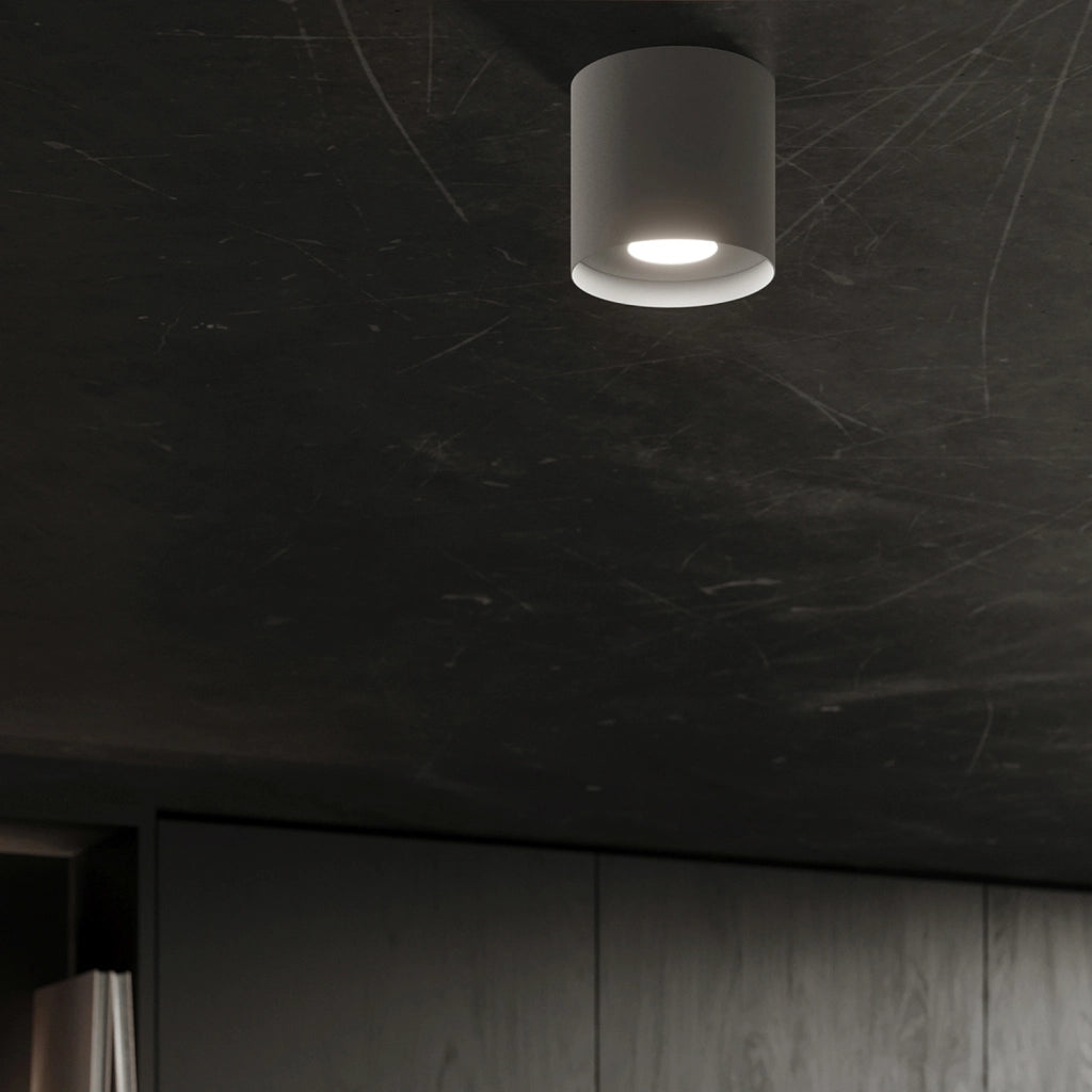 Spot soffitto tondo grigio Ø12cm GU10 10W Kiruna Pure