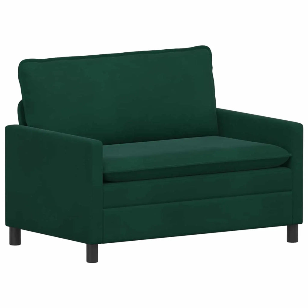 Set di divani 2 pcs Verde scuro Velluto