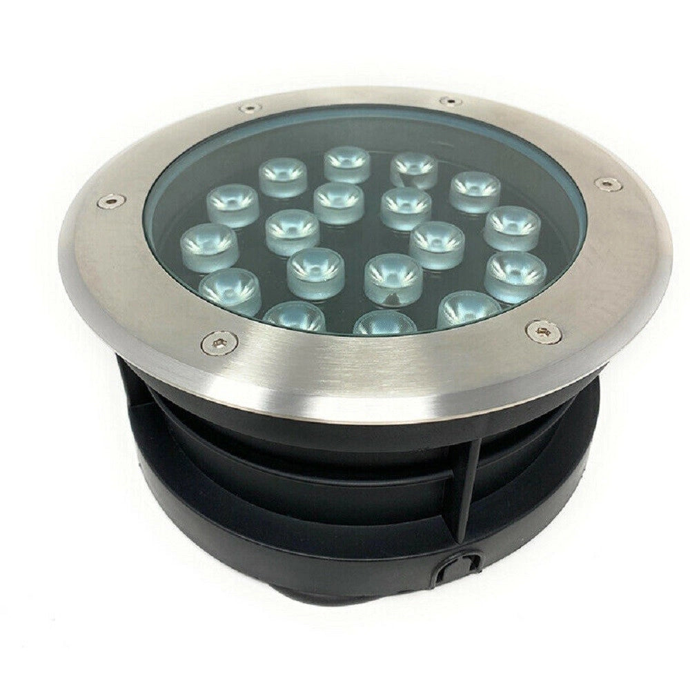 Trade Shop - Faretto Incasso 18w Calpestabile Segnapasso Ip67 Luce 6500k 4000k 3000k Es08-18 - -bianco Caldo      -