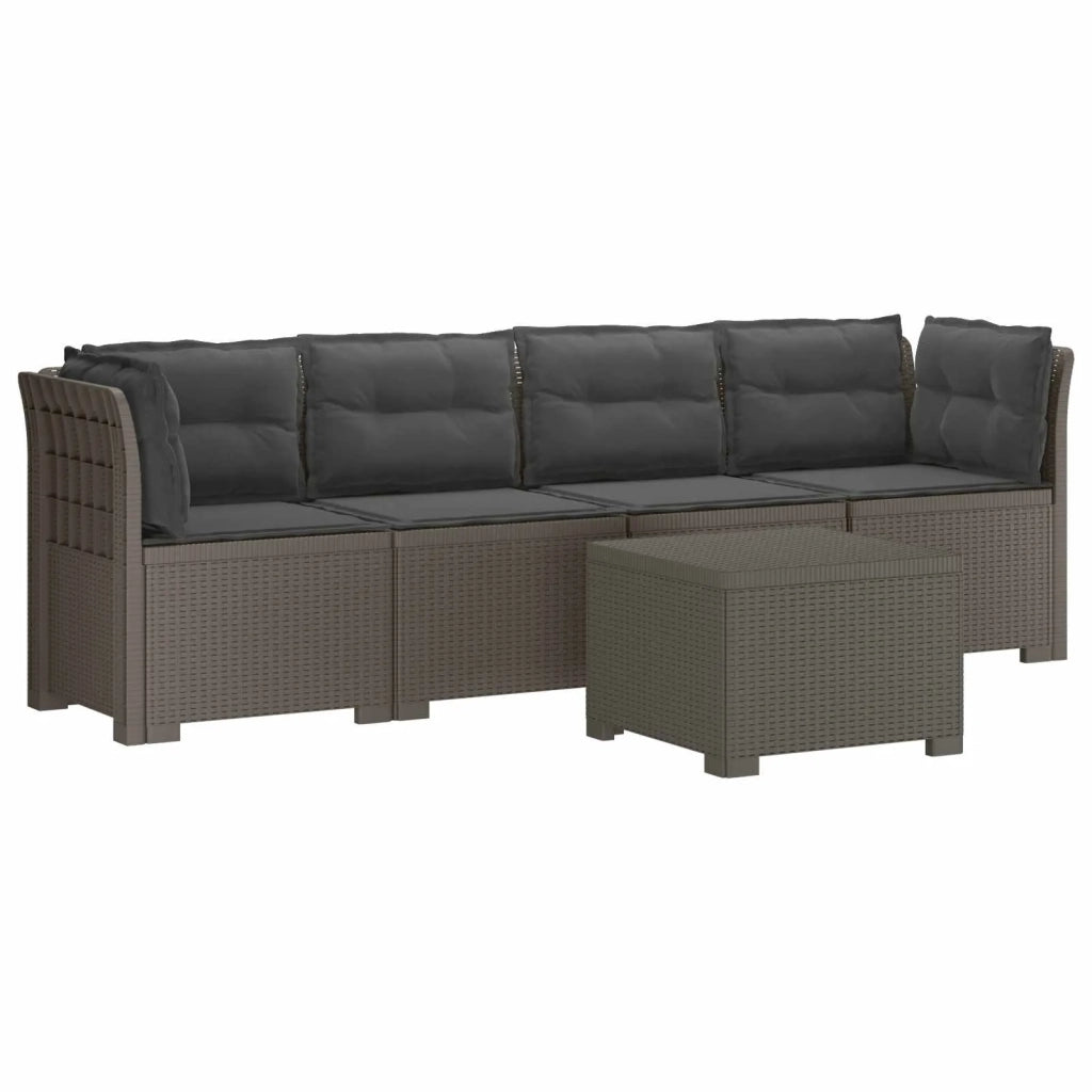 Divano da Giardino a 4 Posti con Cuscini in Stile Rattan PP 3443883