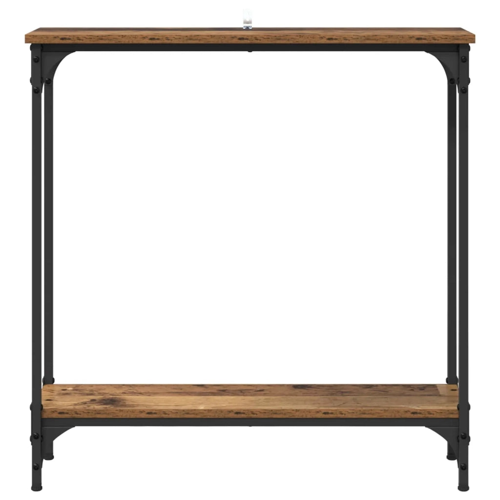 Tavolo consolle con lo scaffale Legno vecchio 75 x 22,5 x 75 cm 882193