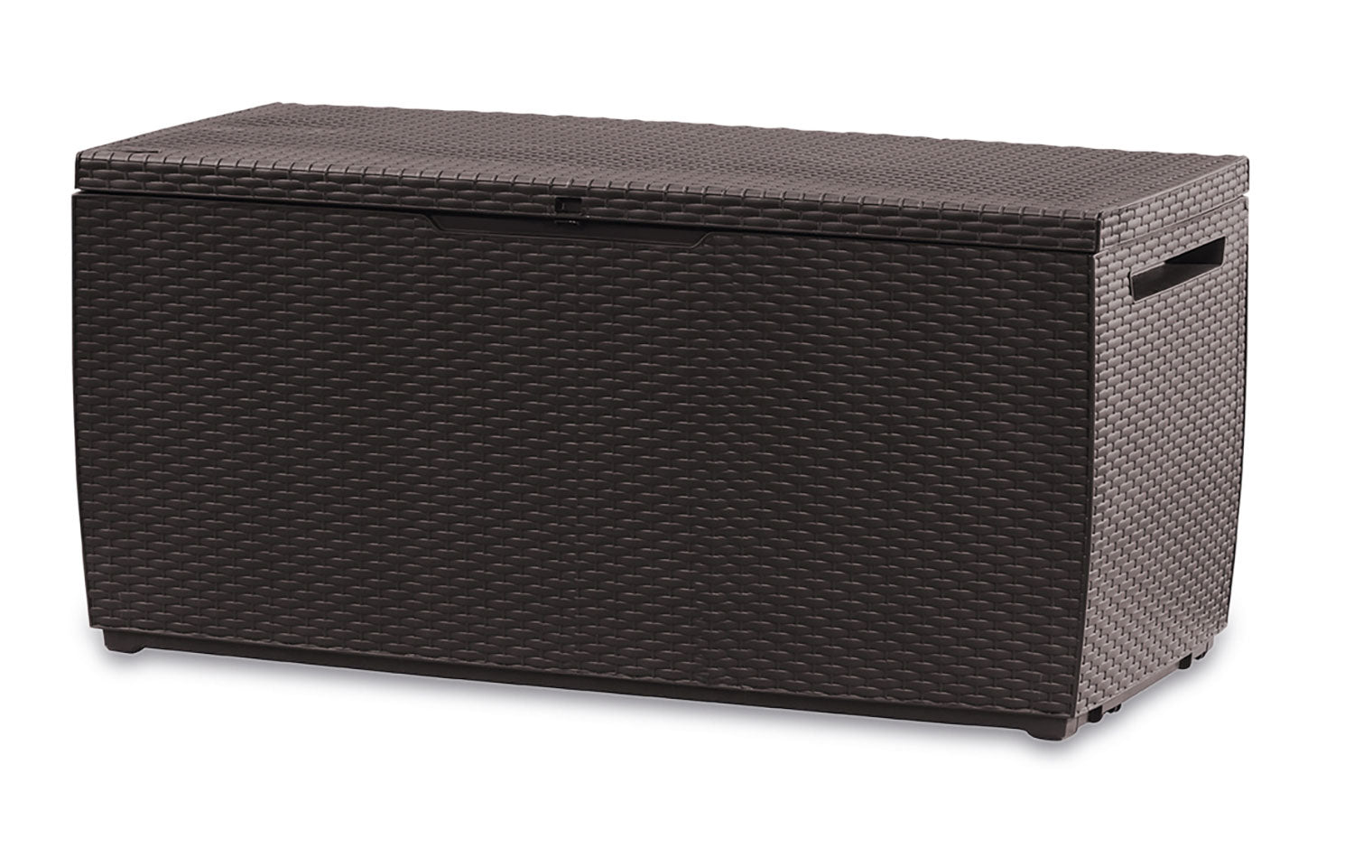 Baule da Esterno Keter Capri 123x53,5x57 cm in Resina Effetto Rattan Marrone