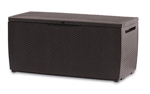 Baule da Esterno Keter Capri 123x53,5x57 cm in Resina Effetto Rattan Marrone