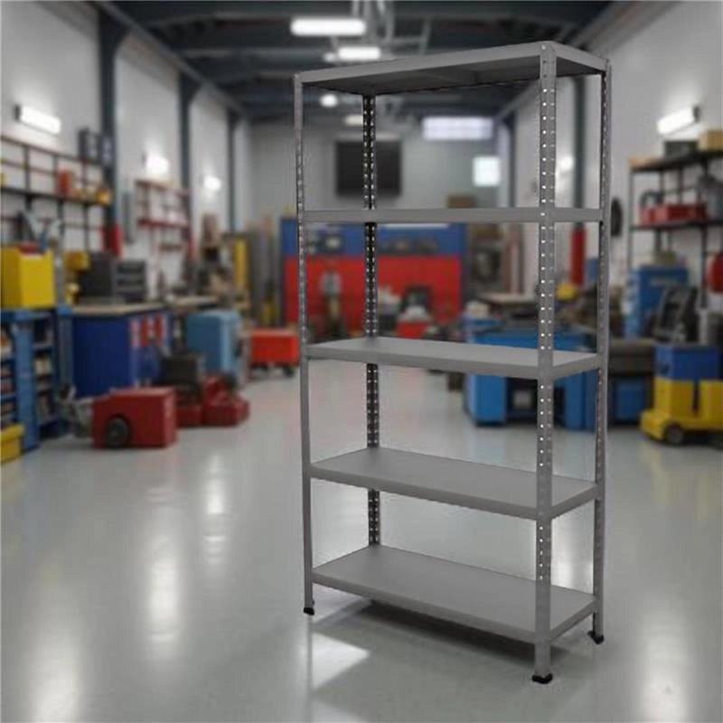 SCAFFALE IN METALLO MARTELLATO ETTORE KIT BULLONI 100X40X H187 CM CON 5 SCAFFALI