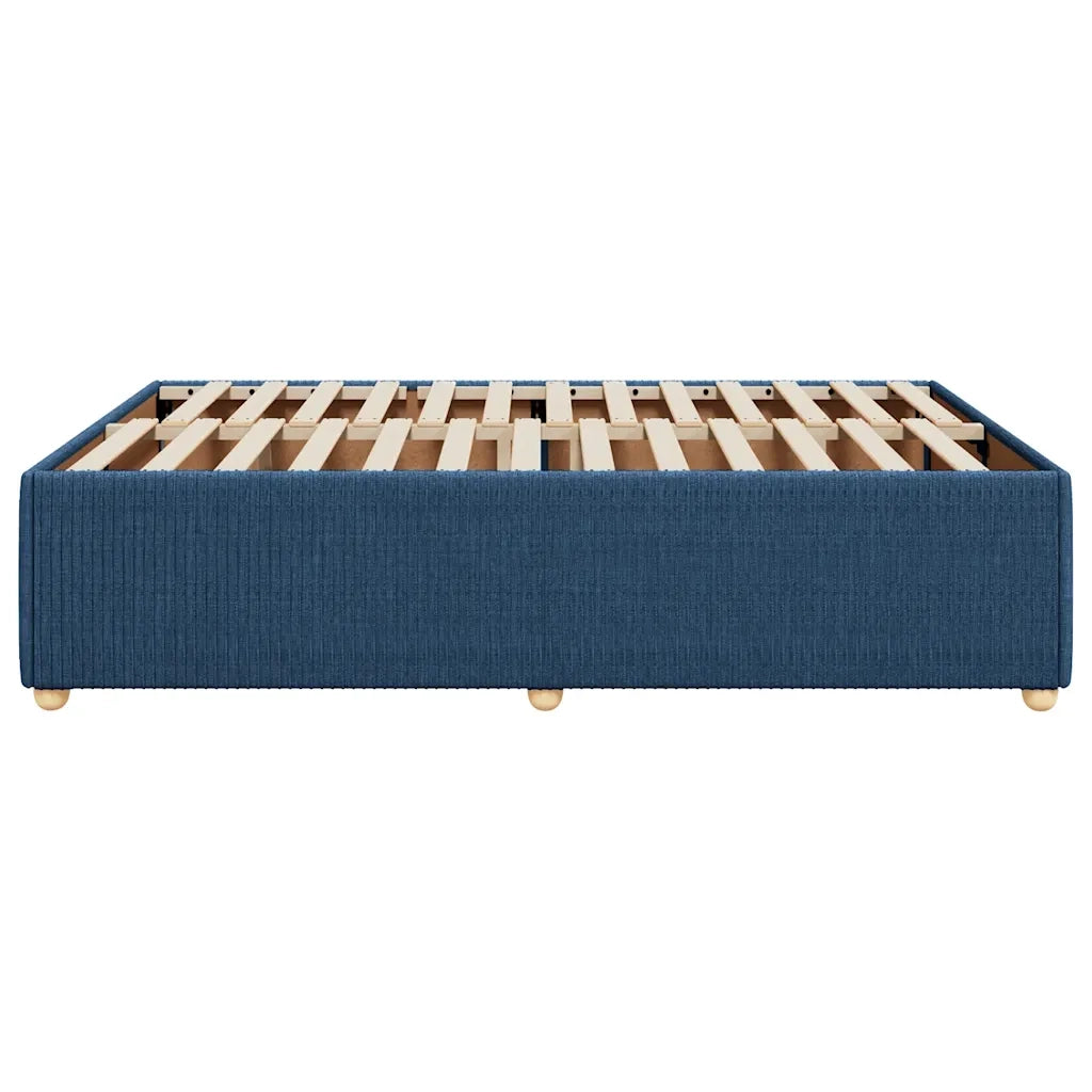 Giroletto senza Materasso Blu 160x200 cm in Tessuto