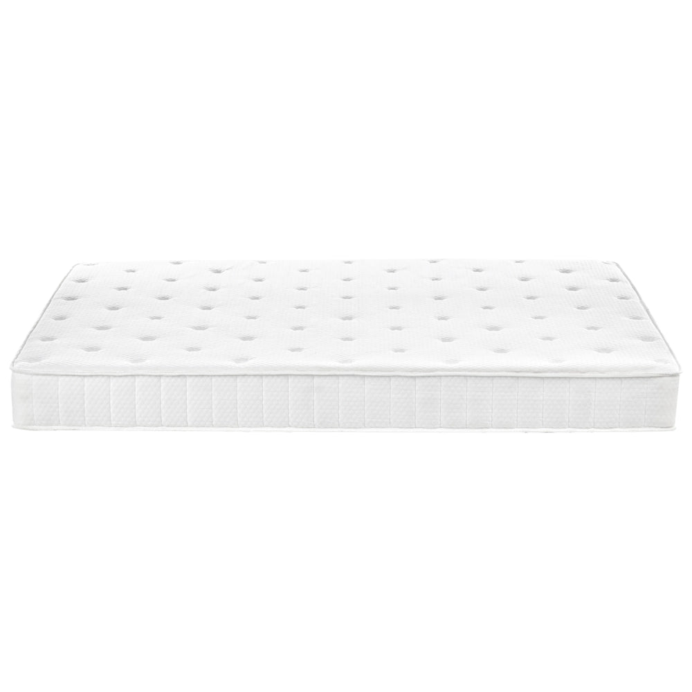 Materasso double face in tessuto di colore bianco 160 x 200 cm medio duro camera da letto