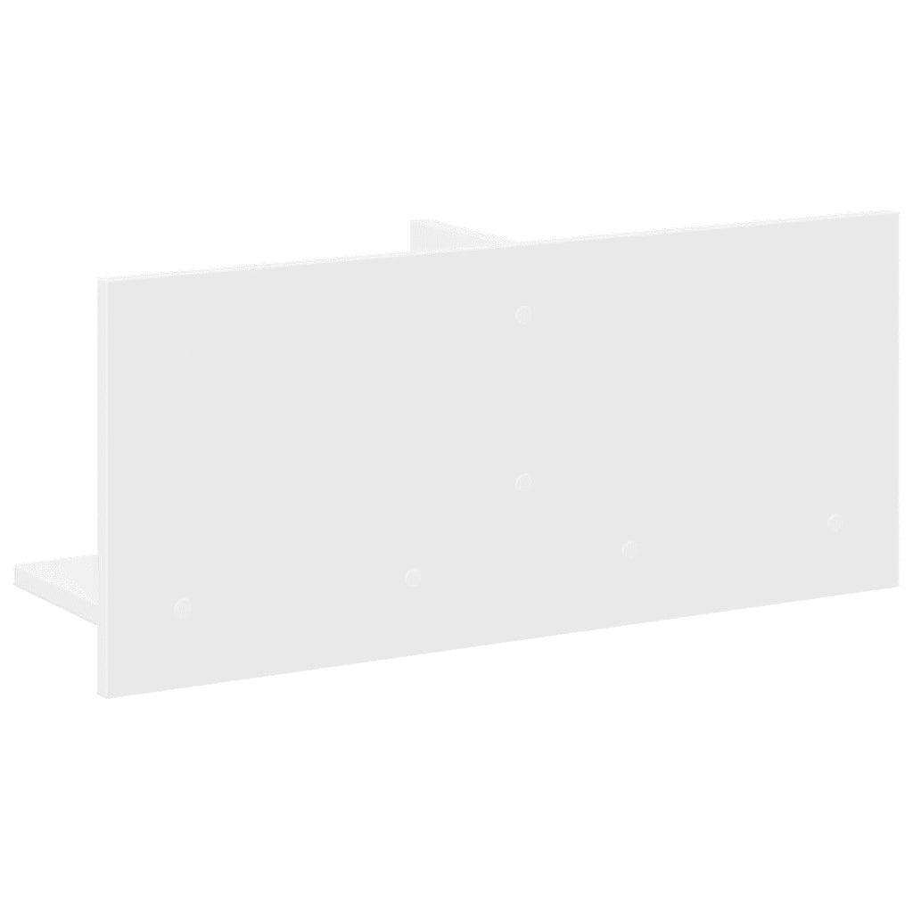 vidaXL Mobile a Parete 70x16,5x30 cm Bianco in Legno Multistrato