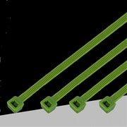 Trade Shop - Set 100pz Fascette Serracavo Autobloccanti In Nylon Verde 4.8mm X 250mm 48-250-v -