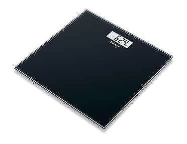 Beurer Bilancia Pesapersone Elettronica 180Kg in Vetro Nero