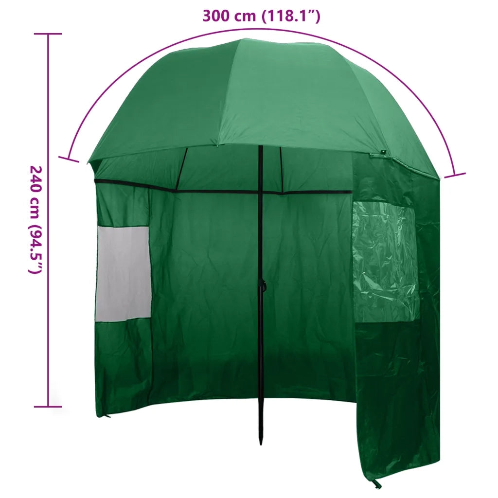 Ombrello | Parasol da Pesca Verde 300x240 cm