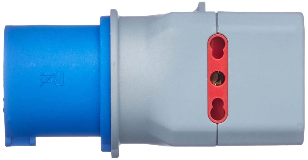 Adattatore Industriale 220V Spina 2P con T16A P.schuko con 2 10 e 16 A