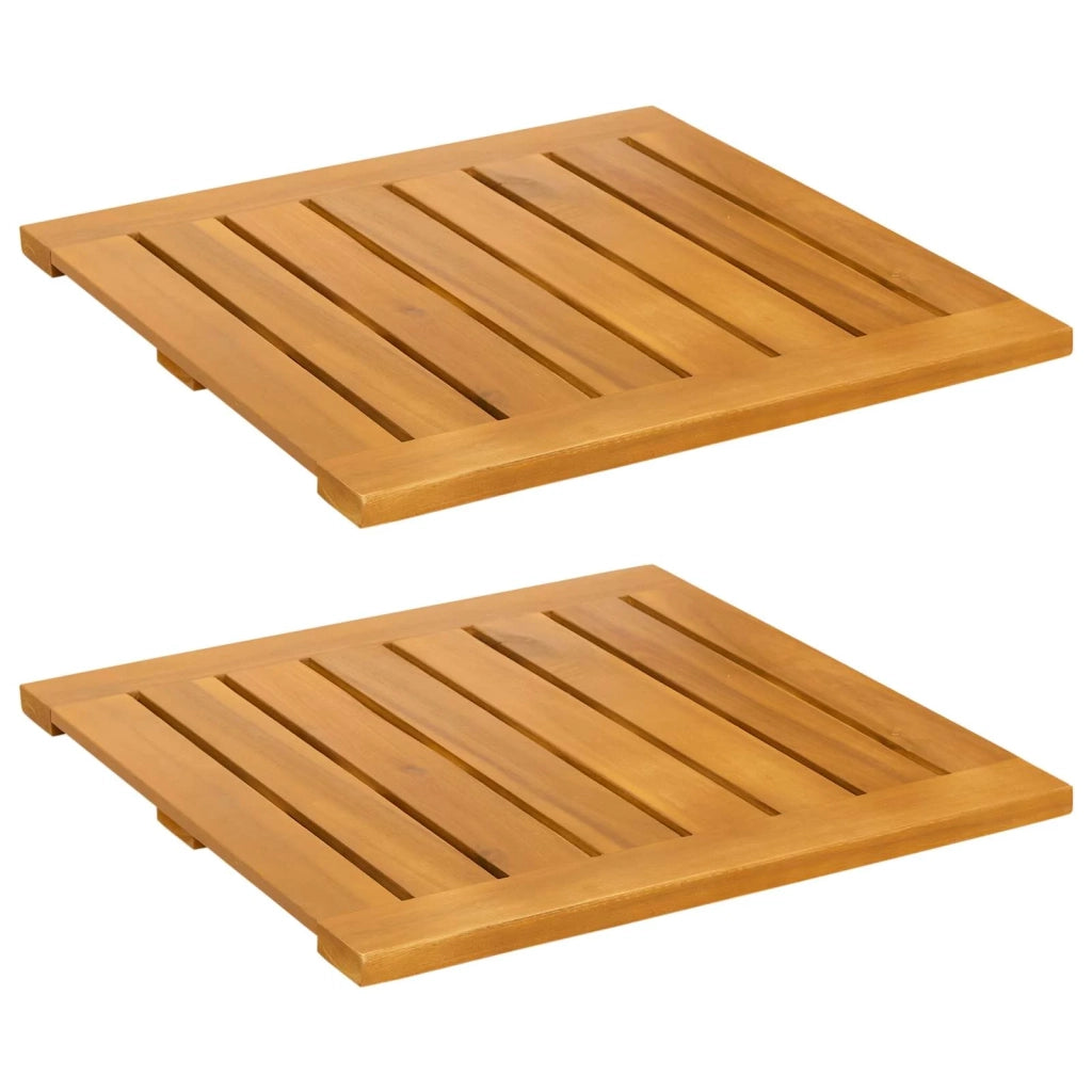 Tappeto da bagno Tinta unita Marrone 50 x 50 cm legno 42025267