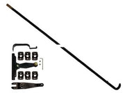 SPAGNOLETTE PER FINESTRA COMPLETE IN KIT NERE- - cm.160h. per finestra - 2 pezzi MRCAS