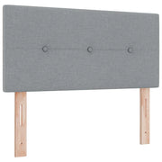 Testiera | Testata LED con strisce LED Grigio chiaro 90 cm Tessuto