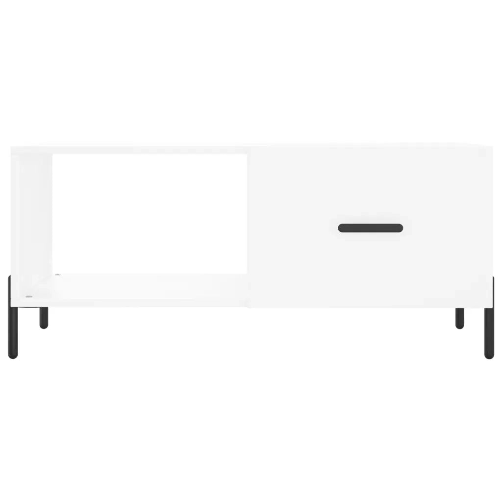 Tavolino da salotto | Tavolino da caff¨¨ | Tavolino da Soggiorno Bianco 90x50x40 cm in Legno Multistrato