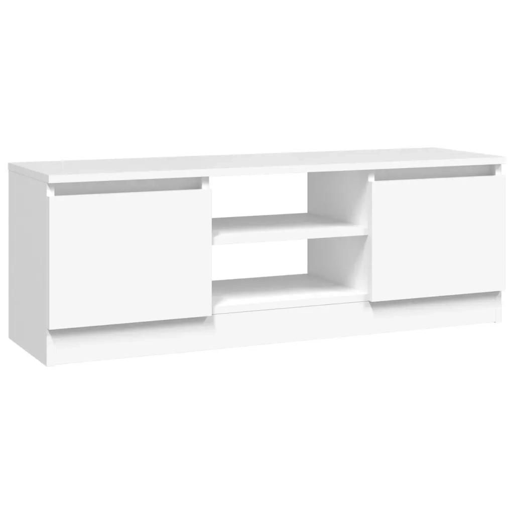 Mobile Porta TV con Anta-Credenza TV Bianco 102x30x36 cm